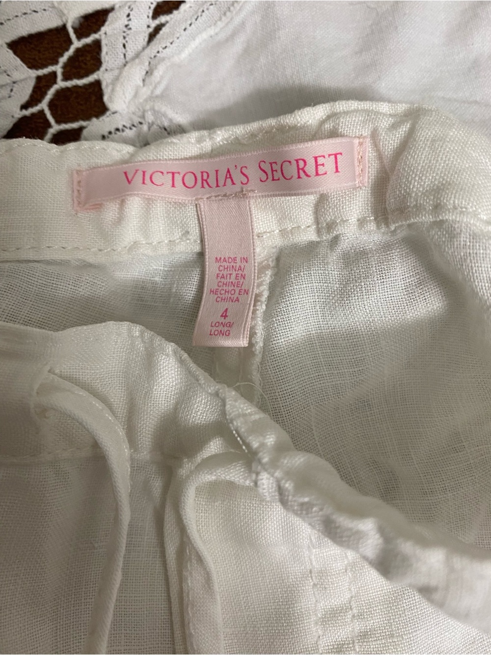 Victoria’s Secret white beach pants size 4 - Picture 3 of 5